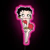 Vintage Inspired Betty Boop Color Changing RGB Neon Sign Decoration Artwork