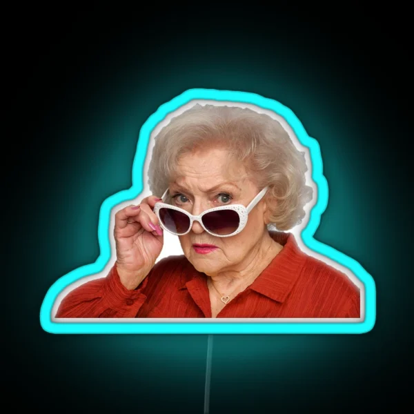 Betty White RGB Neon Sign