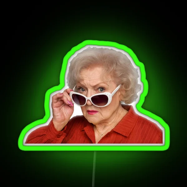 Betty White RGB Neon Sign