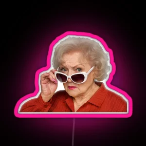 Betty White RGB Neon Sign