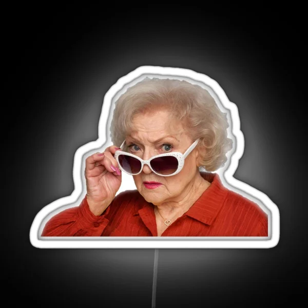 Betty White RGB Neon Sign