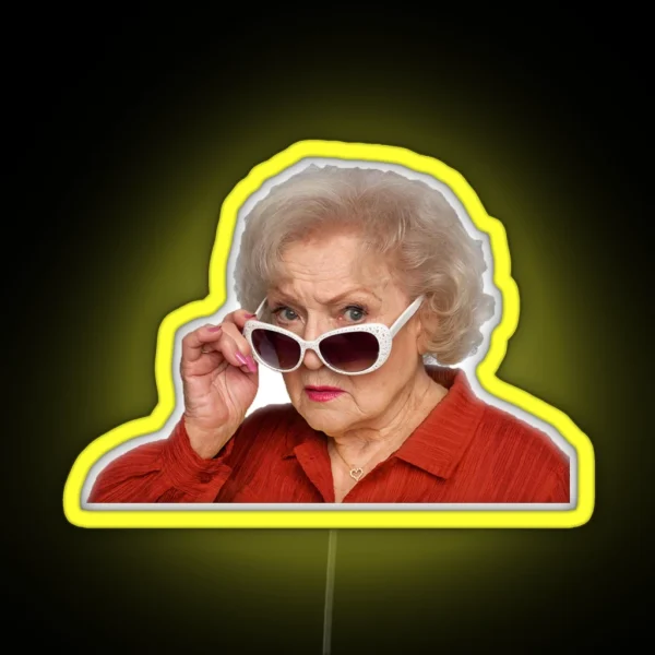 Betty White RGB Neon Sign