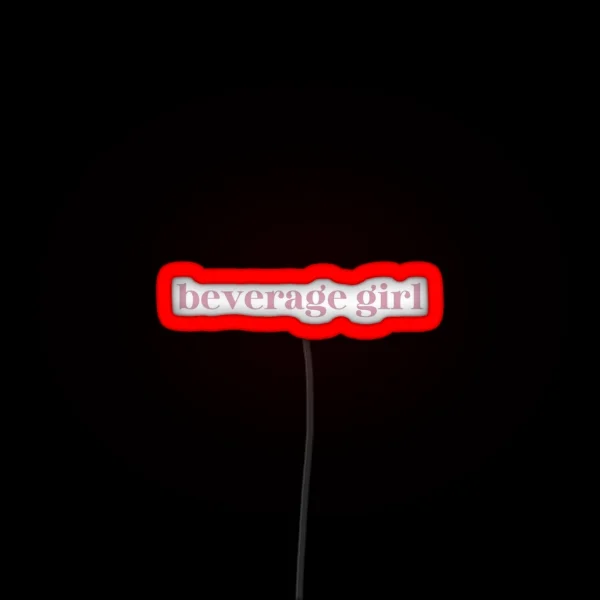 Beverage Girl RGB Neon Sign