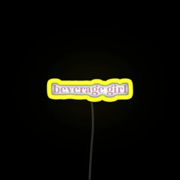 Beverage Girl RGB Neon Sign