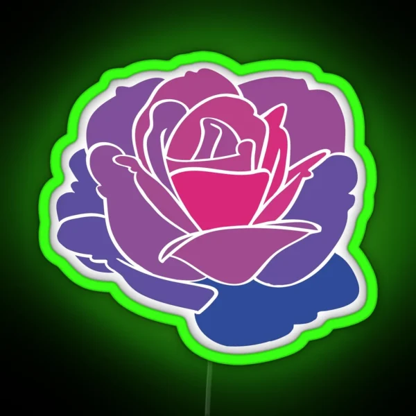 Bi Pride Rose RGB Neon Sign