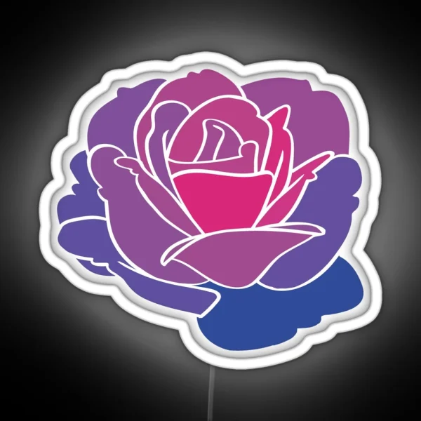 Bi Pride Rose RGB Neon Sign