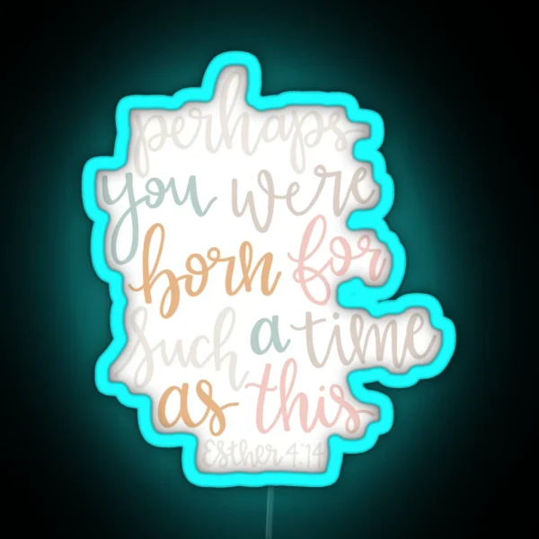 Bible Verse RGB Neon Sign