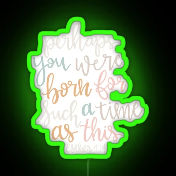 Bible Verse RGB Neon Sign