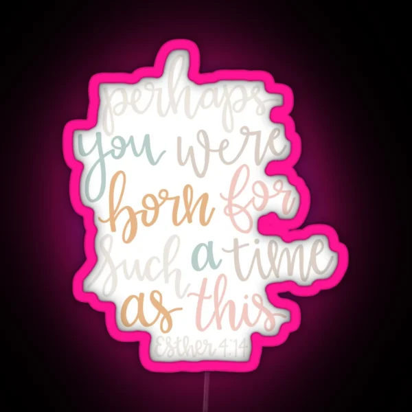 Bible Verse RGB Neon Sign