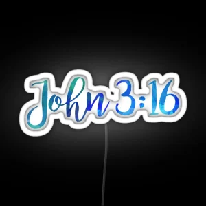 Bible Verse RGB Neon Sign