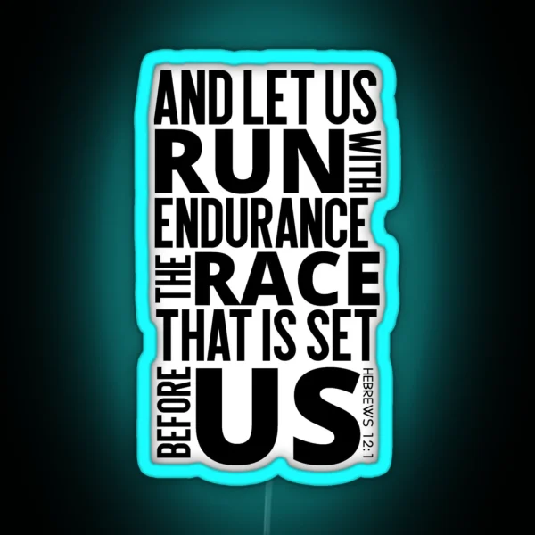 Bible Verses Running RGB Neon Sign