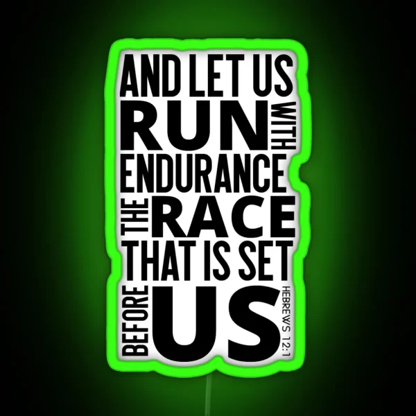 Bible Verses Running RGB Neon Sign