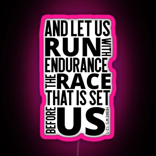 Bible Verses Running RGB Neon Sign