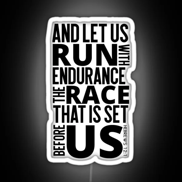 Bible Verses Running RGB Neon Sign