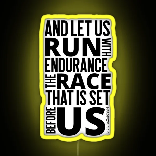Bible Verses Running RGB Neon Sign