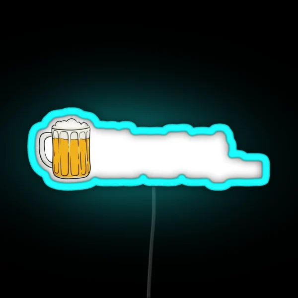 Bier Geschenk Bildung Ist Gut Bier Ist Guter Alkohol RGB Neon Sign