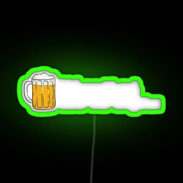 Bier Geschenk Bildung Ist Gut Bier Ist Guter Alkohol RGB Neon Sign