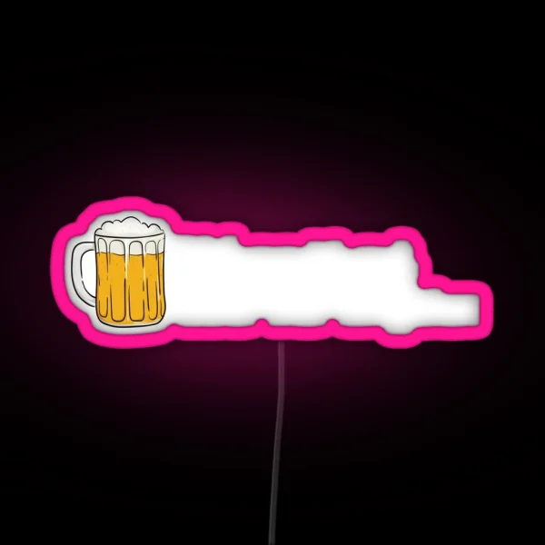 Bier Geschenk Bildung Ist Gut Bier Ist Guter Alkohol RGB Neon Sign