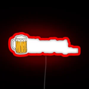 Bier Geschenk Bildung Ist Gut Bier Ist Guter Alkohol Party RGB Neon Sign