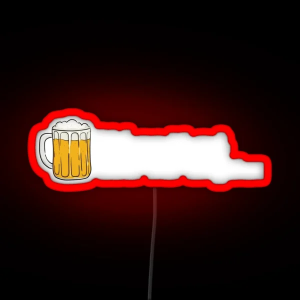 Bier Geschenk Bildung Ist Gut Bier Ist Guter Alkohol RGB Neon Sign