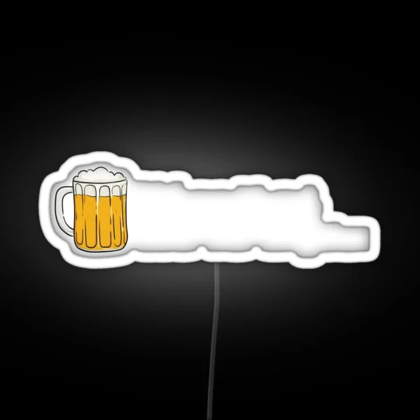 Bier Geschenk Bildung Ist Gut Bier Ist Guter Alkohol RGB Neon Sign