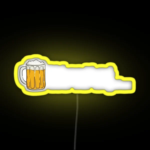 Bier Geschenk Bildung Ist Gut Bier Ist Guter Alkohol RGB Neon Sign