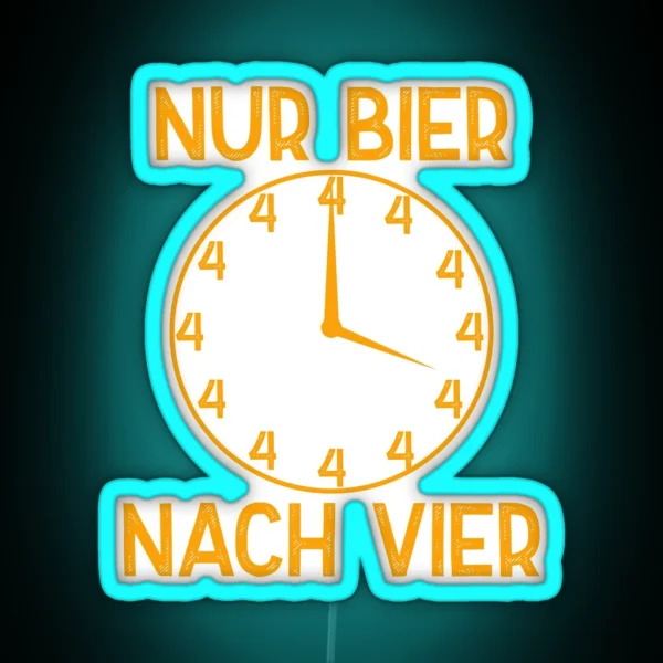 Bier Nach Vier RGB Neon Sign