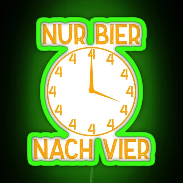 Bier Nach Vier RGB Neon Sign