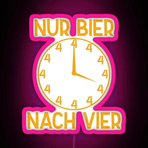 Bier Nach Vier RGB Neon Sign