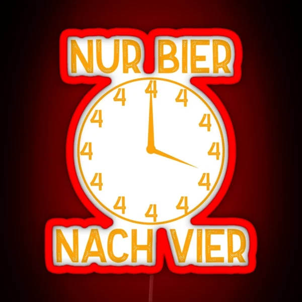 Bier Nach Vier RGB Neon Sign