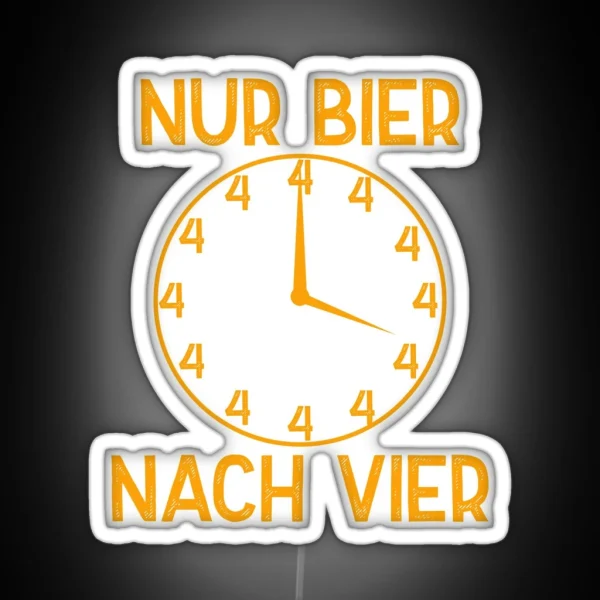 Bier Nach Vier RGB Neon Sign
