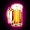 RGB LED Canvas Neon Bar Sign with Beer Theme Patterns
