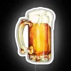Eye-catching Bier pattern neon sign with vibrant RGB lighting effects.