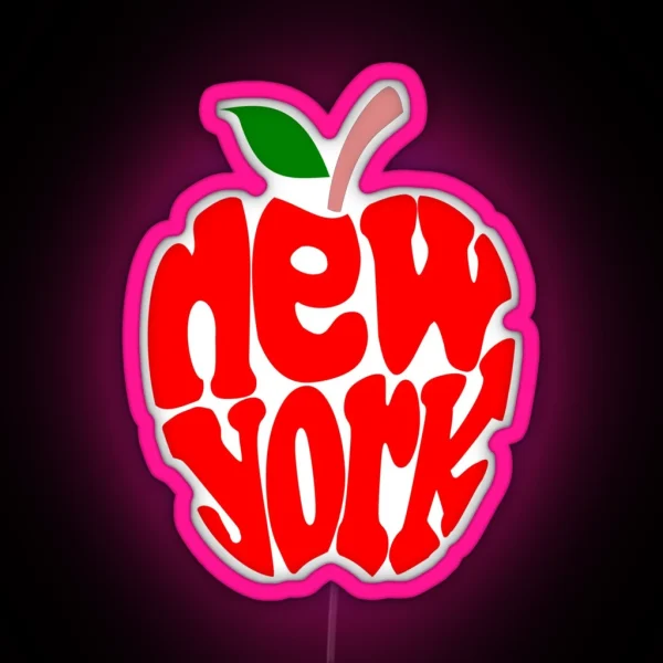 Big Apple New York RGB Neon Sign