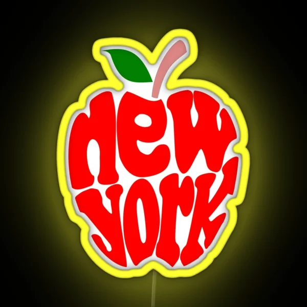 Big Apple New York RGB Neon Sign
