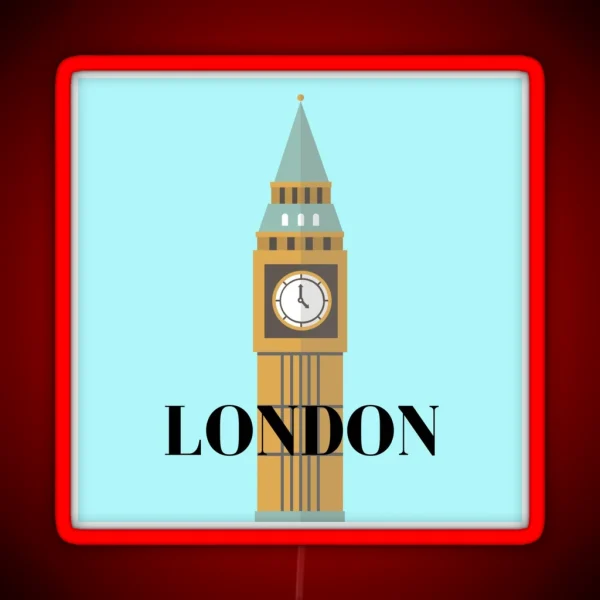 Big Ben London Great Britain Led RGB Neon Sign