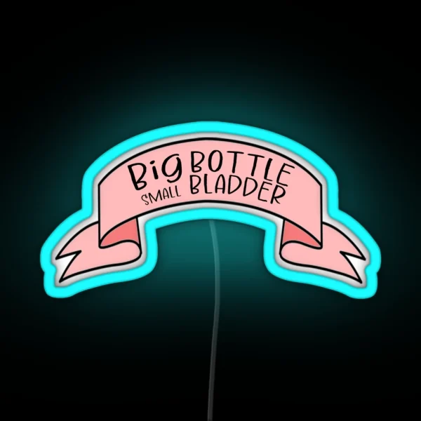 BIG Bottle Small Bladder RGB Neon Sign