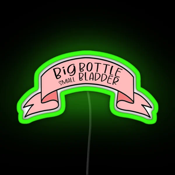 BIG Bottle Small Bladder RGB Neon Sign