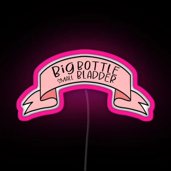 BIG Bottle Small Bladder RGB Neon Sign