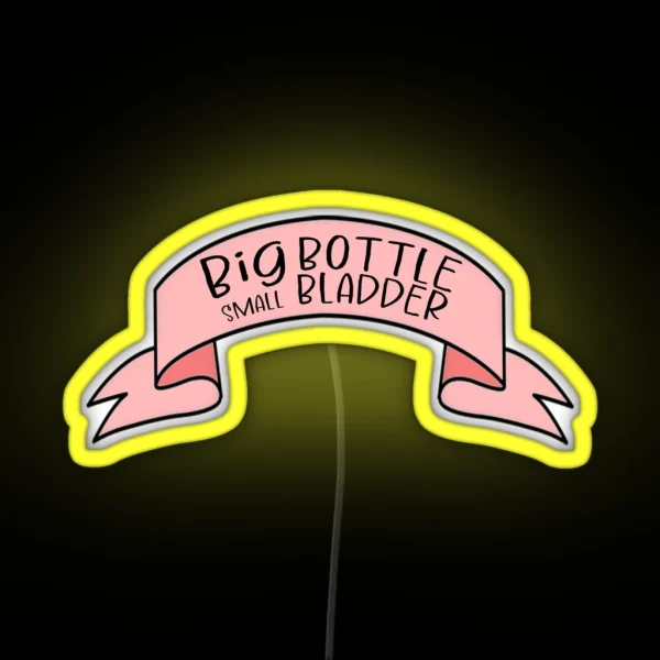 BIG Bottle Small Bladder RGB Neon Sign