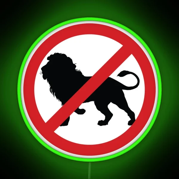 Big Cat Prohibition RGB Neon Sign