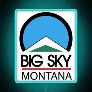 Big Sky Resort Montana RGB Neon Sign