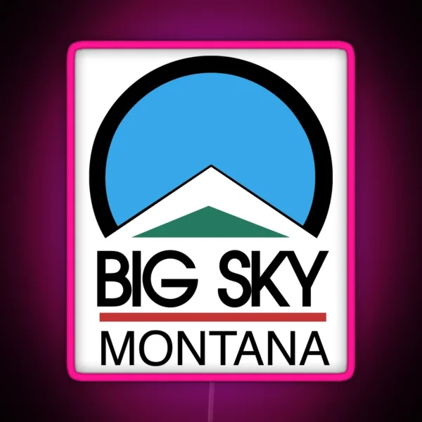 Big Sky Resort Montana RGB Neon Sign