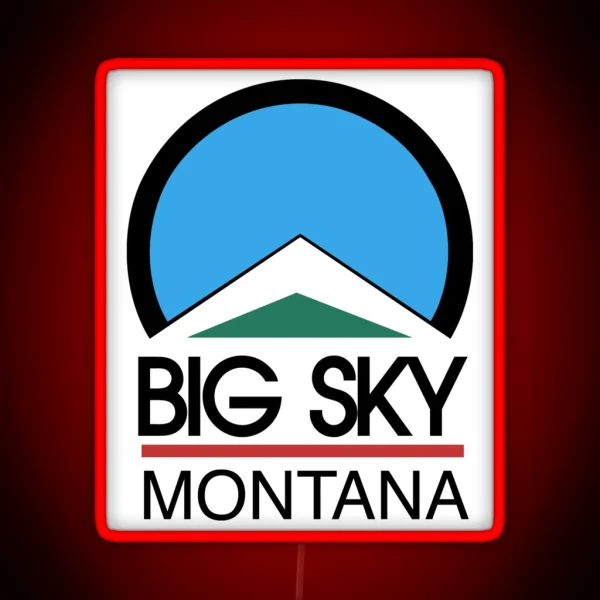 Big Sky Resort Montana RGB Neon Sign