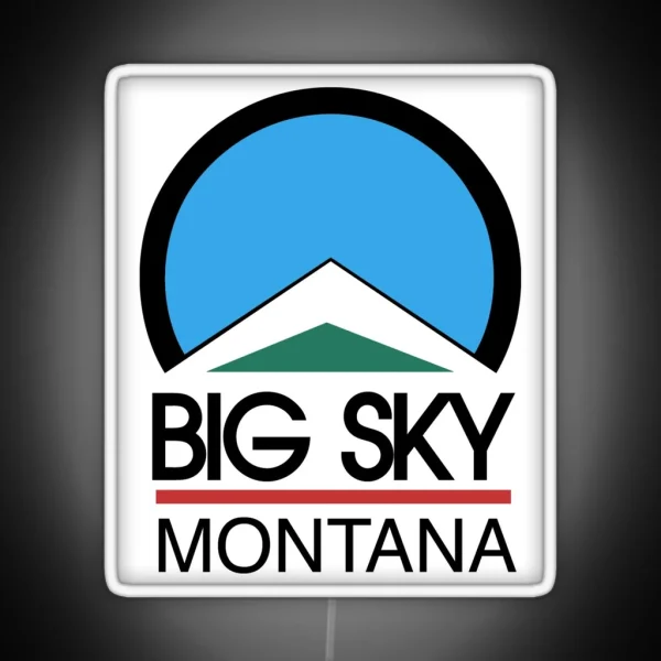 Big Sky Resort Montana RGB Neon Sign