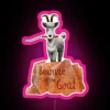 RGB Neon Sign with Dynamic Train and Goat Design Illumination