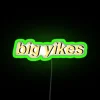 Add vibrant retro flair with this oversized neon light sign