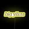 Eye-catching large RGB neon sign with bold, vibrant color display