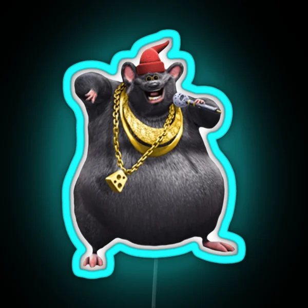 Biggie Cheese Mr Boombastic RGB Neon Sign