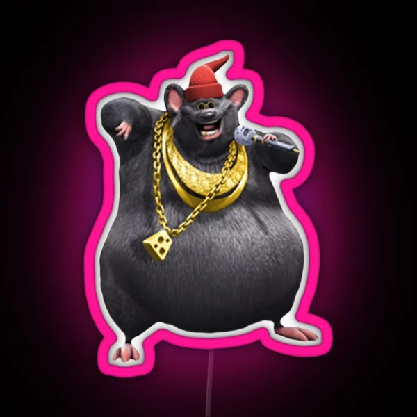 Biggie Cheese Mr Boombastic RGB Neon Sign